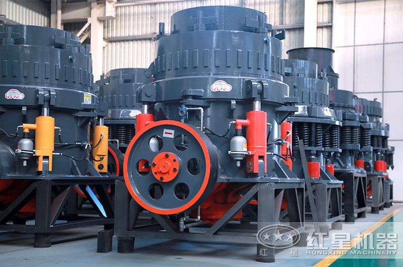 帶彈簧的為復(fù)合型圓錐破碎機