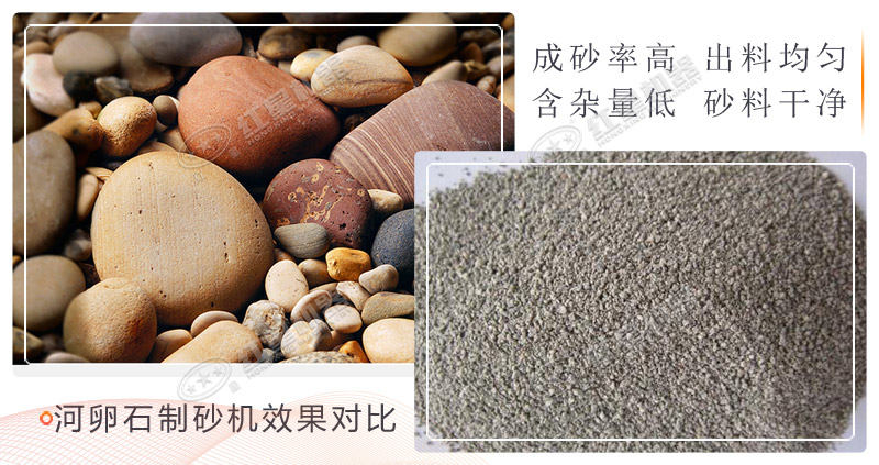 河卵石制砂機(jī)工作效果對(duì)比 河卵石制砂機(jī)工作效果對(duì)比