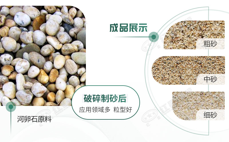 河卵石制沙劃算嗎？河卵石制沙機(jī)出來(lái)的沙商混站能用嗎？