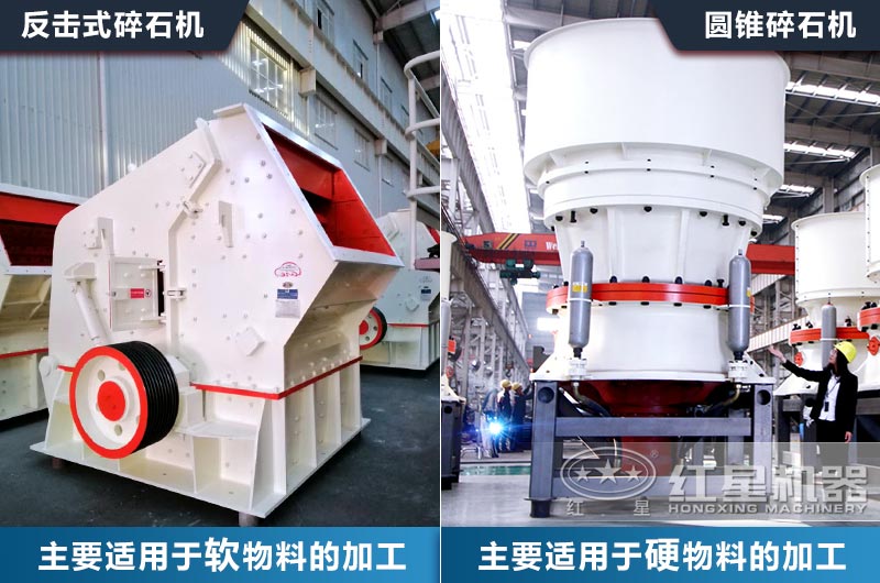 中細(xì)碎破碎設(shè)備該如何選？以常見的圓錐破和反擊破對比來為您分析