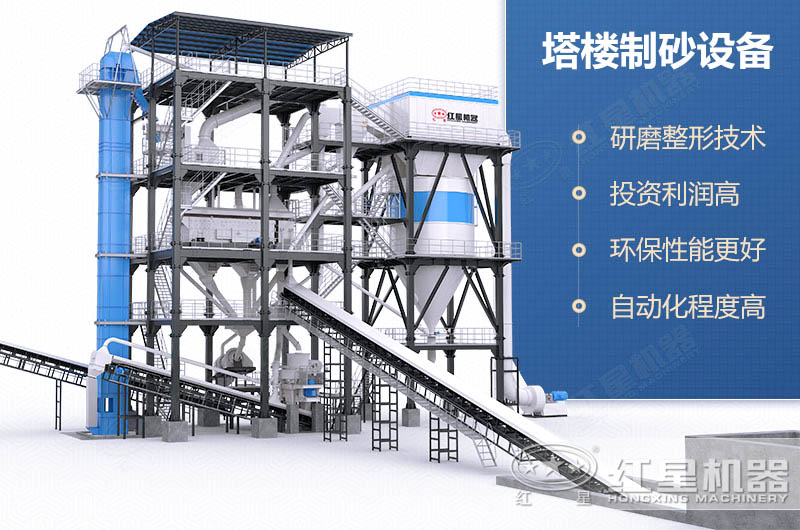 塔樓式干法制砂有何工藝優(yōu)勢(shì)？如何配置？
